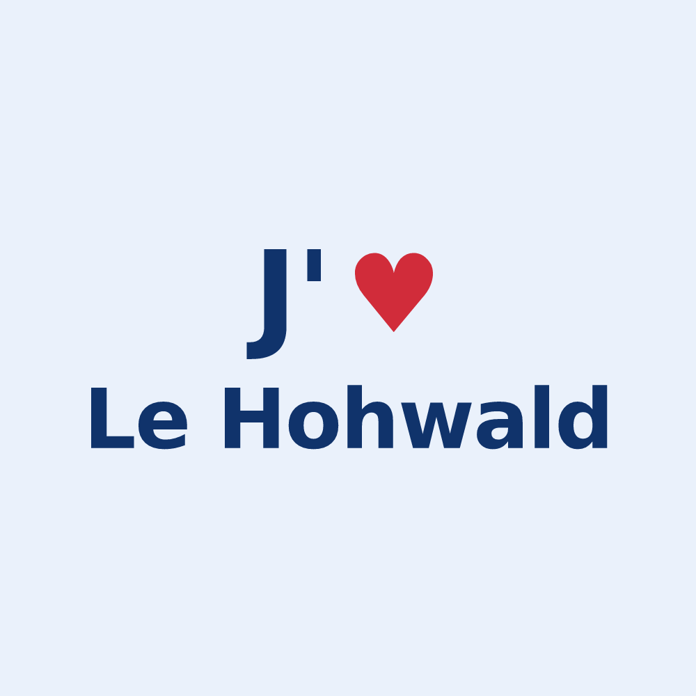 Sticker personnalisé Le Hohwald — design J'aime Le Hohwald
