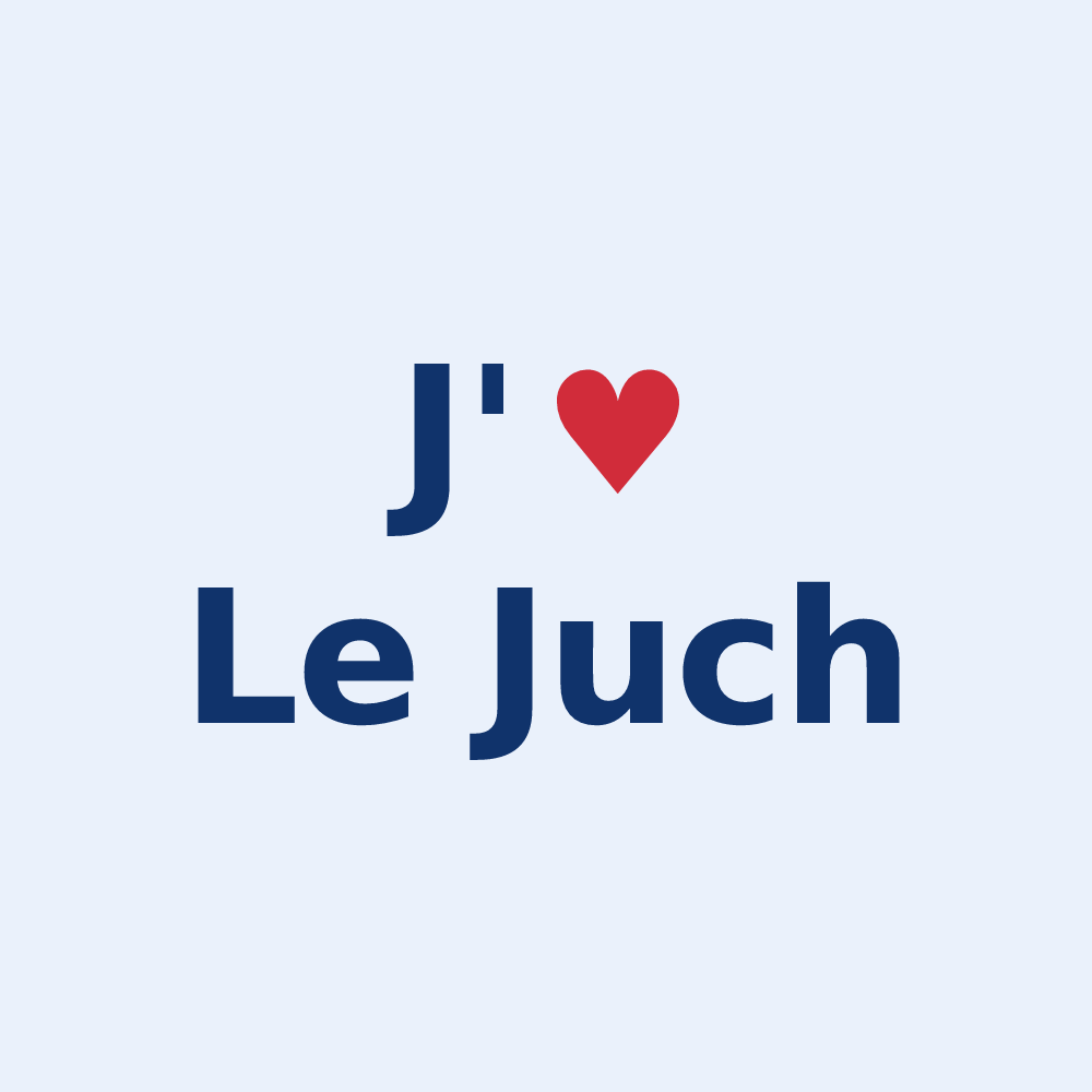 Sticker personnalisé Le Juch — design J'aime Le Juch