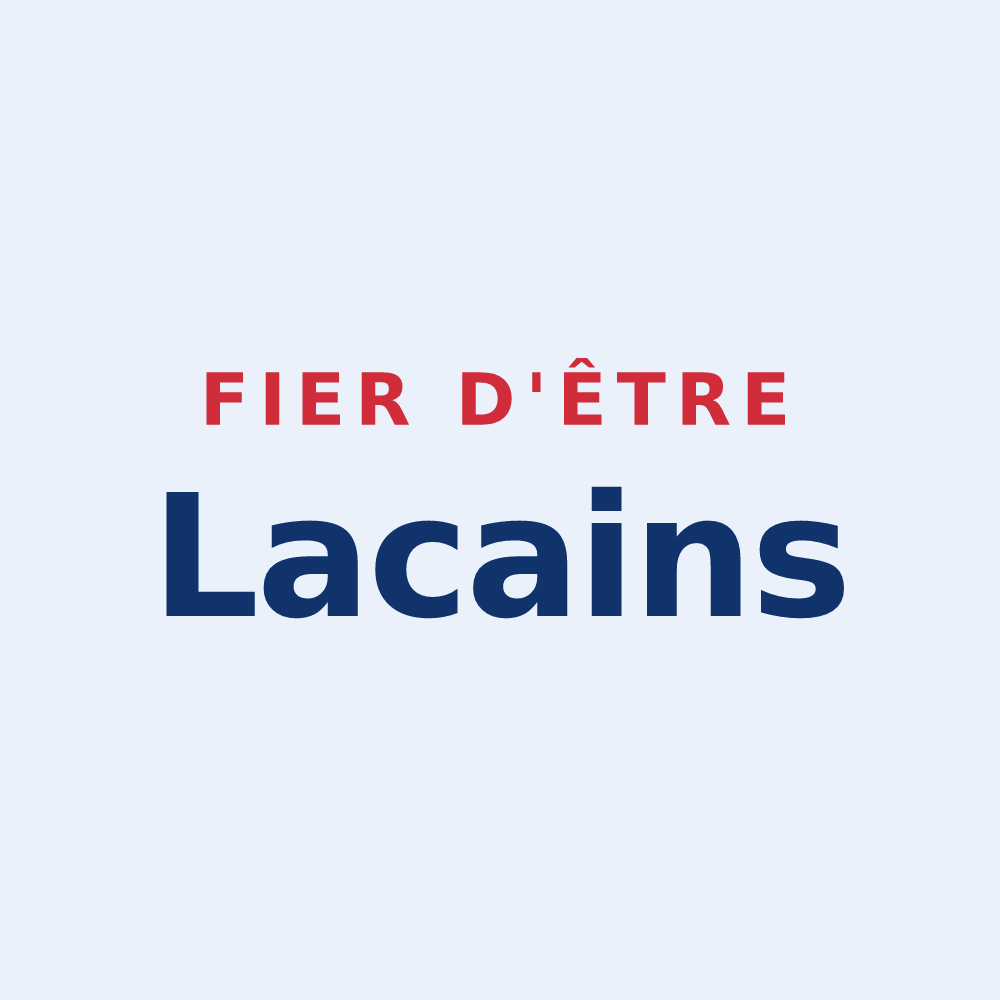 Sticker « Fier d'être Lacains » — design pour Le Lac-d'Issarlès