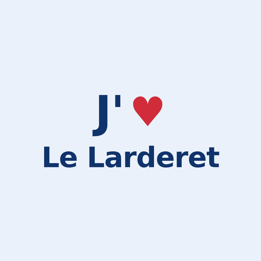 Sticker personnalisé Le Larderet — design J'aime Le Larderet