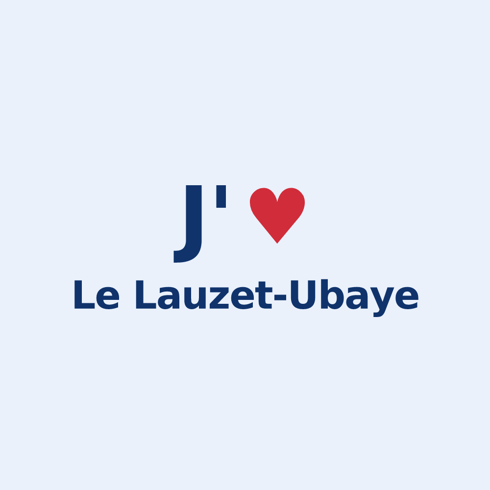 Sticker personnalisé Le Lauzet-Ubaye — design J'aime Le Lauzet-Ubaye
