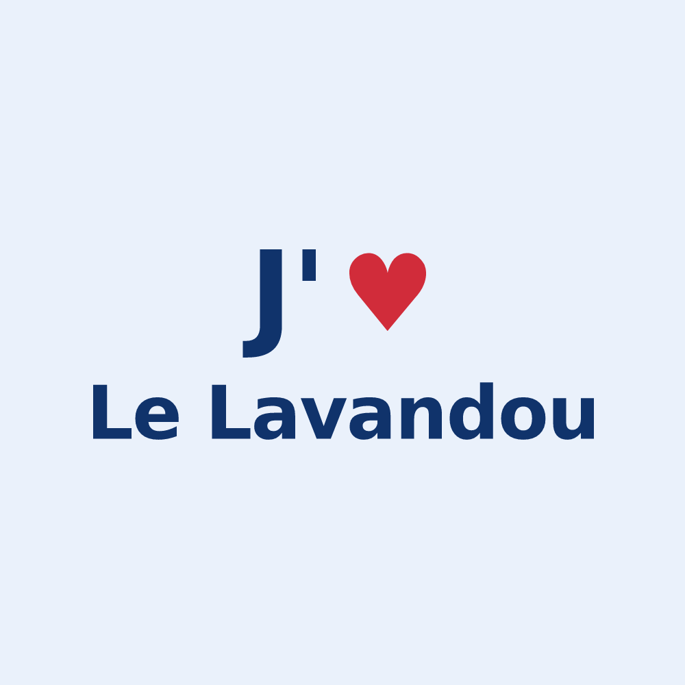 Sticker personnalisé Le Lavandou — design J'aime Le Lavandou