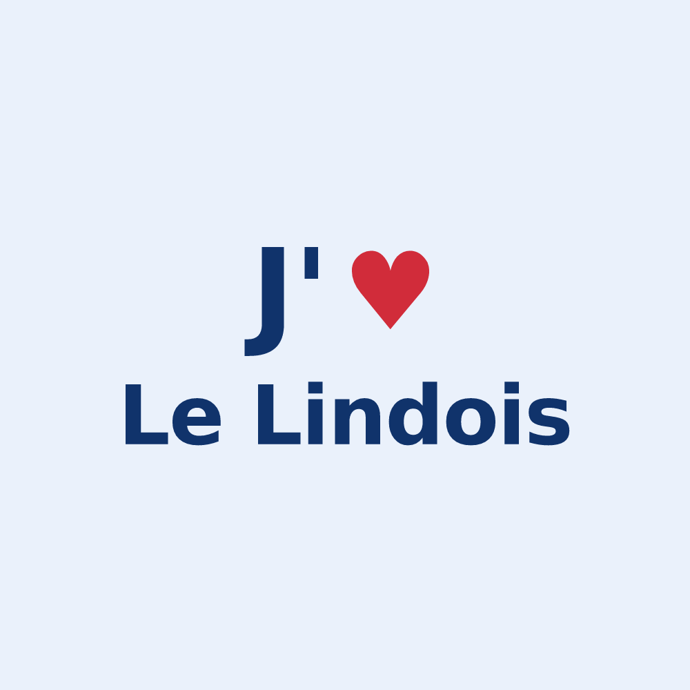 Sticker personnalisé Le Lindois — design J'aime Le Lindois