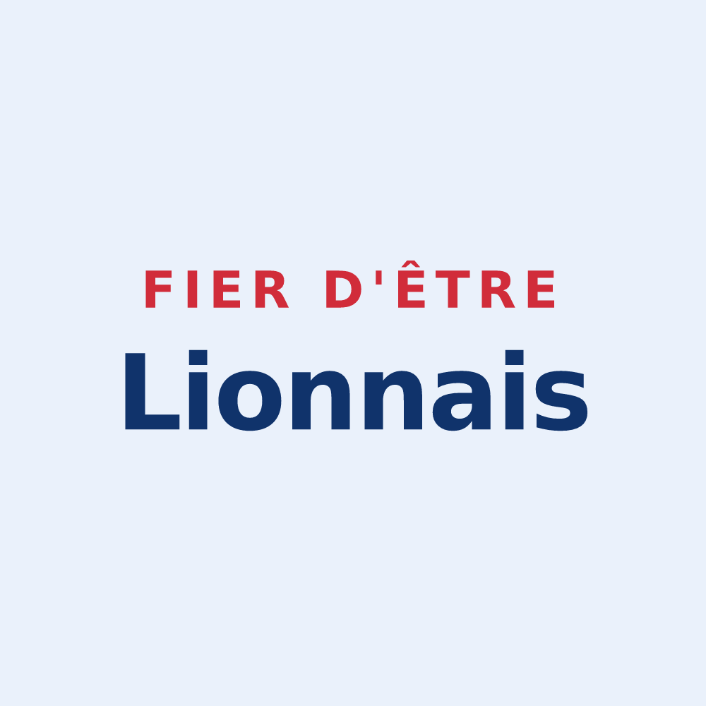 Sticker « Fier d'être Lionnais » — design pour Le Lion-d'Angers