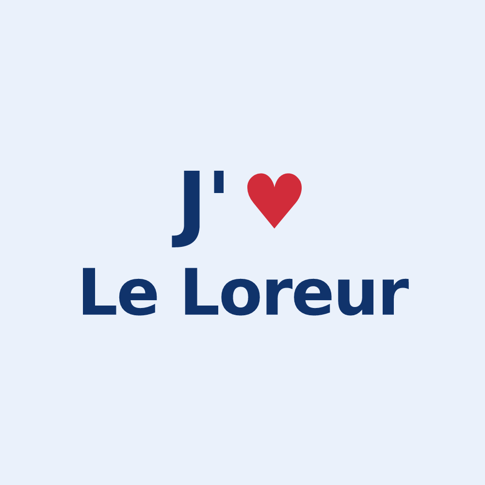 Sticker personnalisé Le Loreur — design J'aime Le Loreur