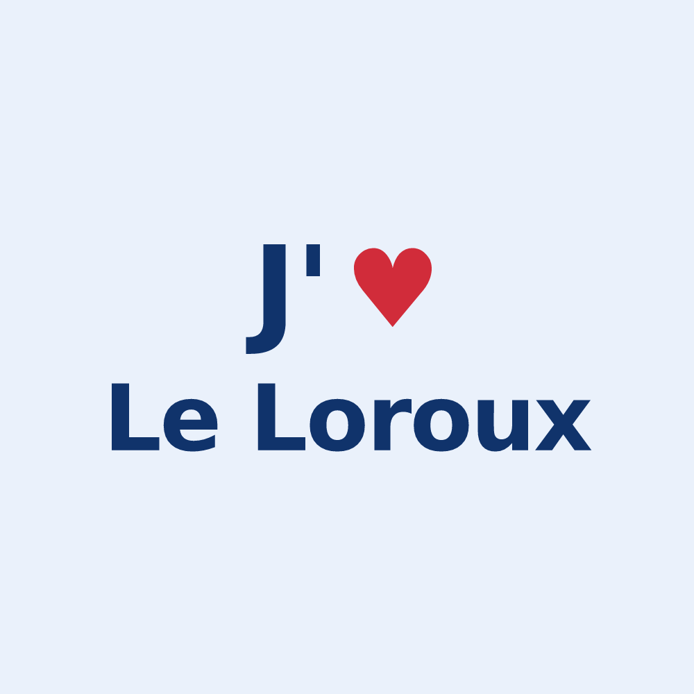 Sticker personnalisé Le Loroux — design J'aime Le Loroux