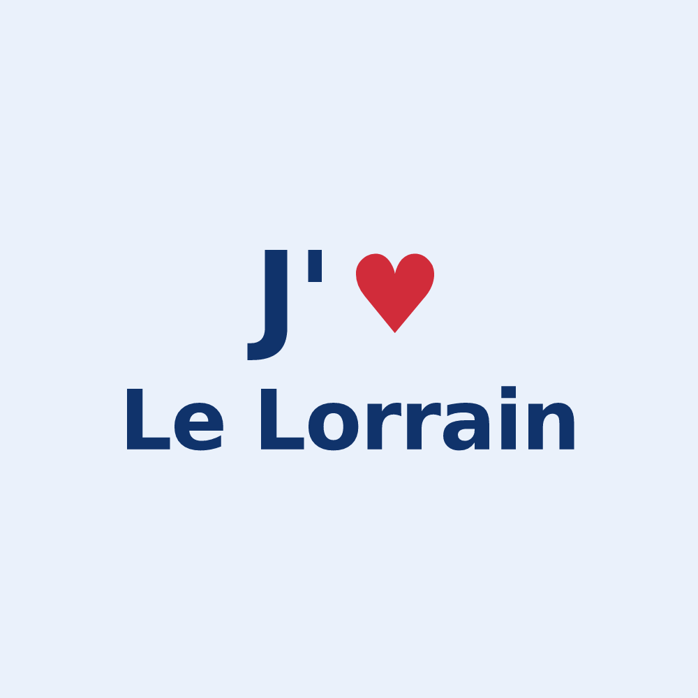 Sticker personnalisé Le Lorrain — design J'aime Le Lorrain