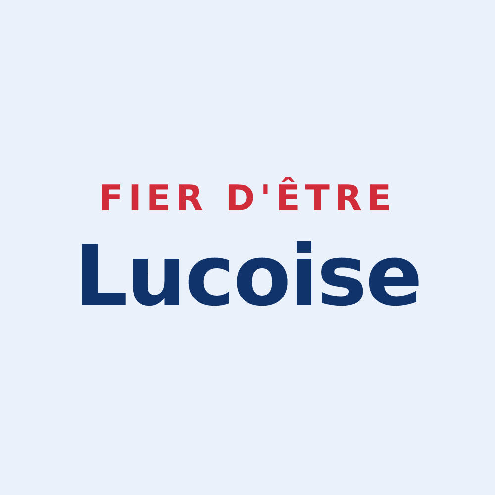 Sticker « Fier d'être Lucoise » — design pour Le Luc