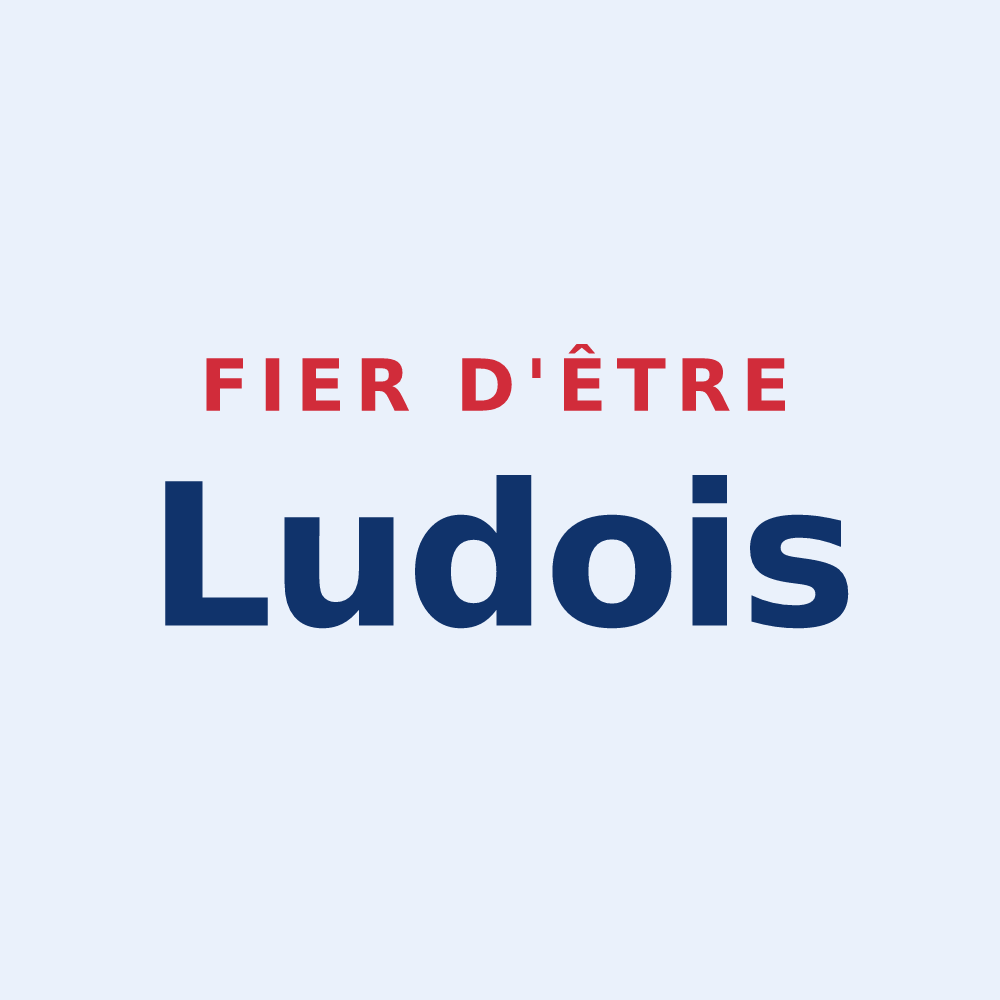 Sticker « Fier d'être Ludois » — design pour Le Lude