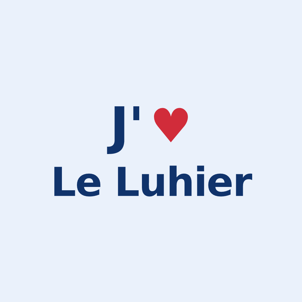 Sticker personnalisé Le Luhier — design J'aime Le Luhier