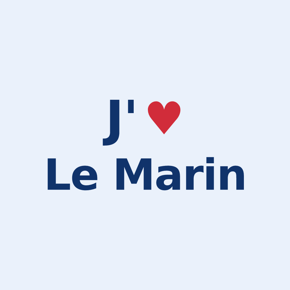 Sticker personnalisé Le Marin — design J'aime Le Marin