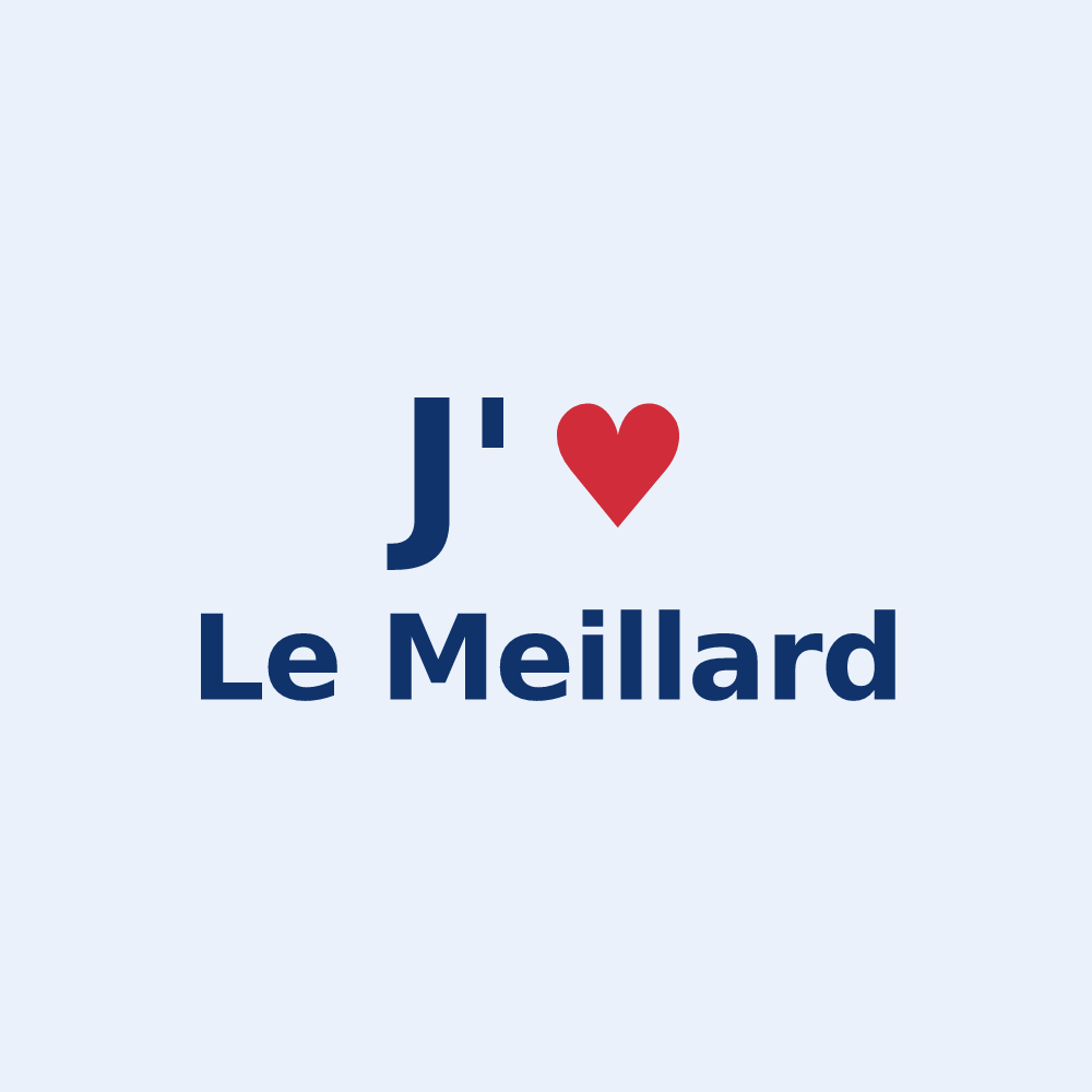 Sticker personnalisé Le Meillard — design J'aime Le Meillard