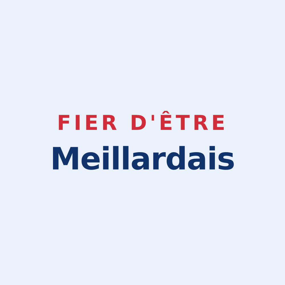 Sticker « Fier d'être Meillardais » — design pour Le Meillard