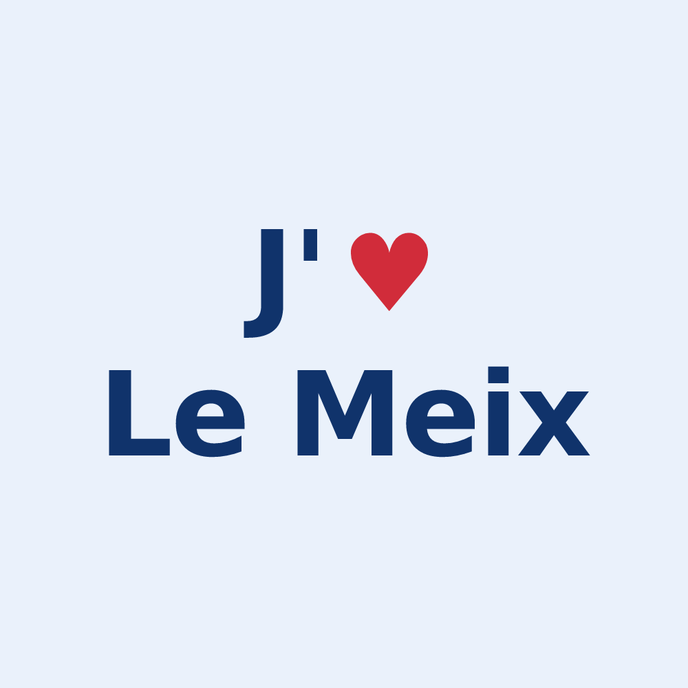 Sticker personnalisé Le Meix — design J'aime Le Meix
