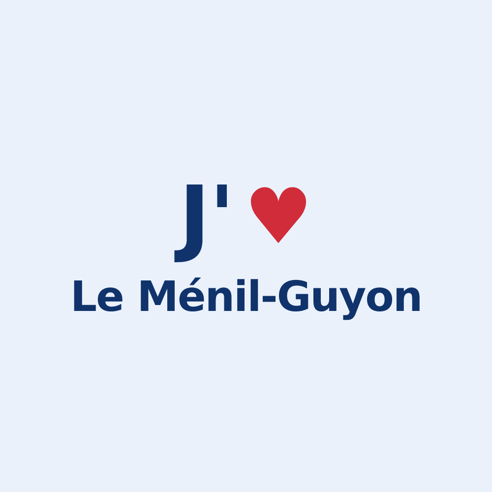 Sticker personnalisé Le Ménil-Guyon — design J'aime Le Ménil-Guyon
