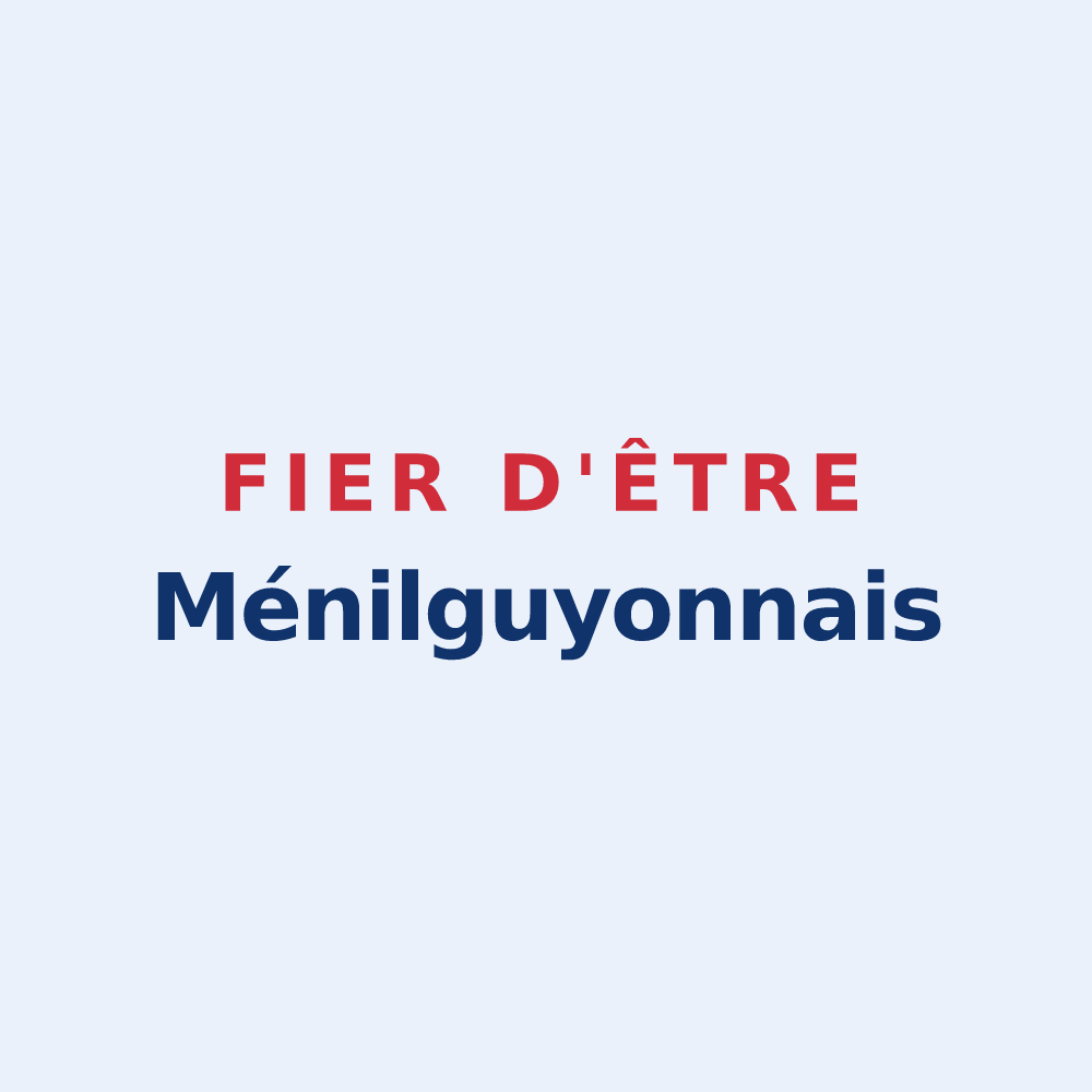Sticker « Fier d'être Ménilguyonnais » — design pour Le Ménil-Guyon