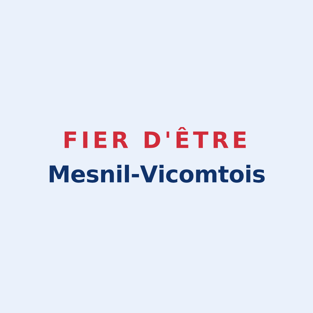 Sticker « Fier d'être Mesnil-Vicomtois » — design pour Le Ménil-Vicomte