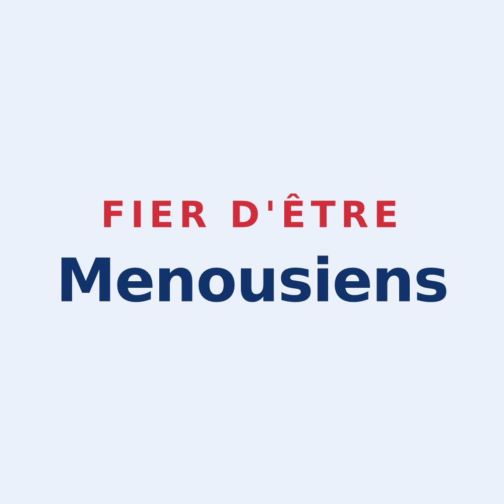 Sticker « Fier d'être Menousiens » — design pour Le Menoux