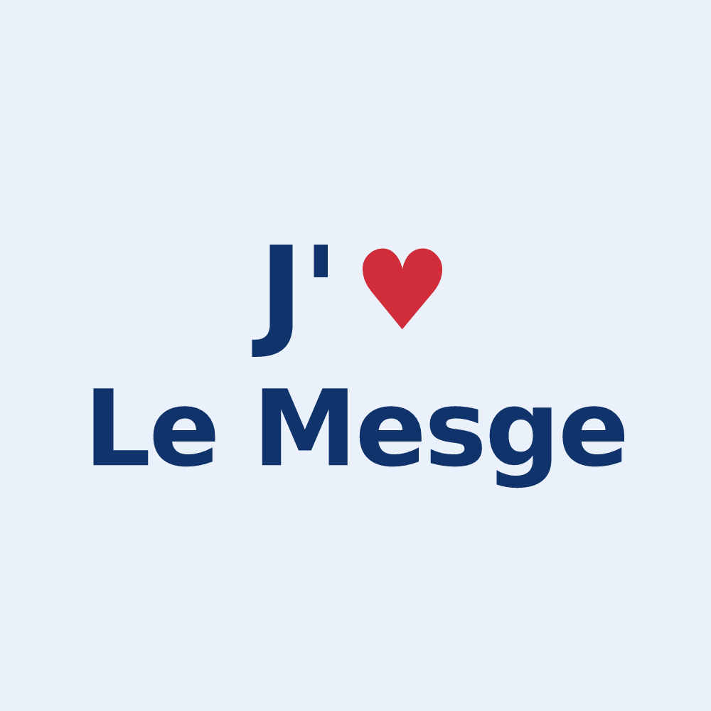 Sticker personnalisé Le Mesge — design J'aime Le Mesge
