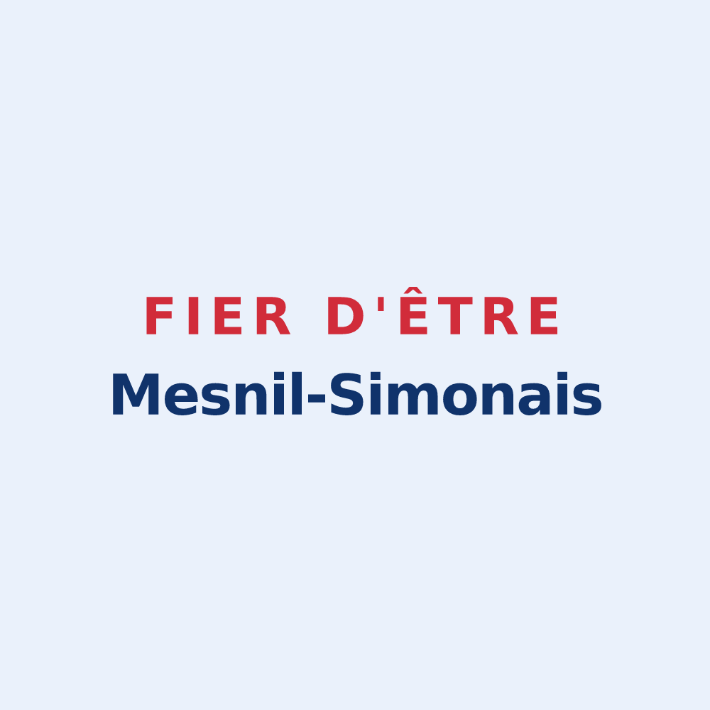 Sticker « Fier d'être Mesnil-Simonais » — design pour Le Mesnil-Simon