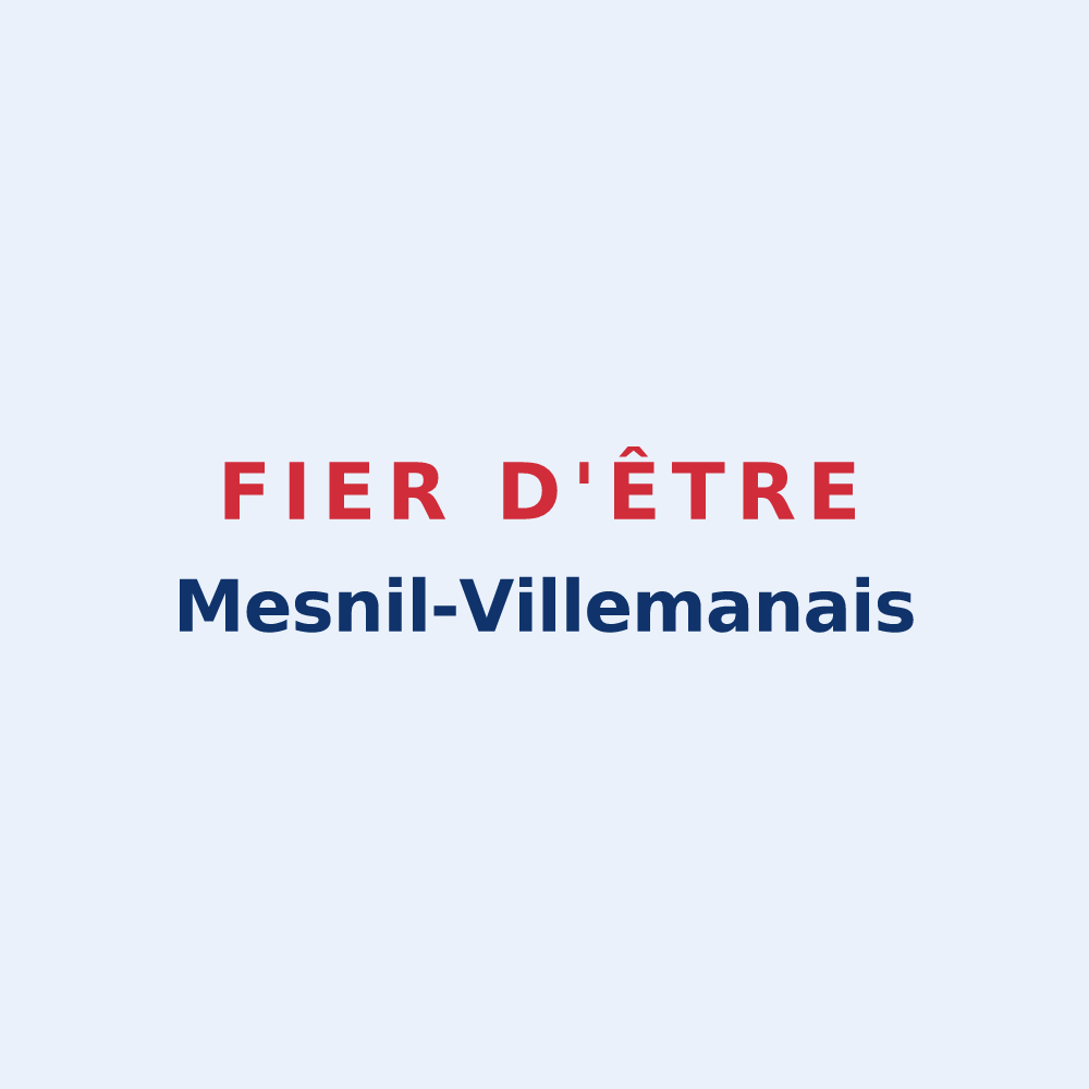 Sticker « Fier d'être Mesnil-Villemanais » — design pour Le Mesnil-Villeman