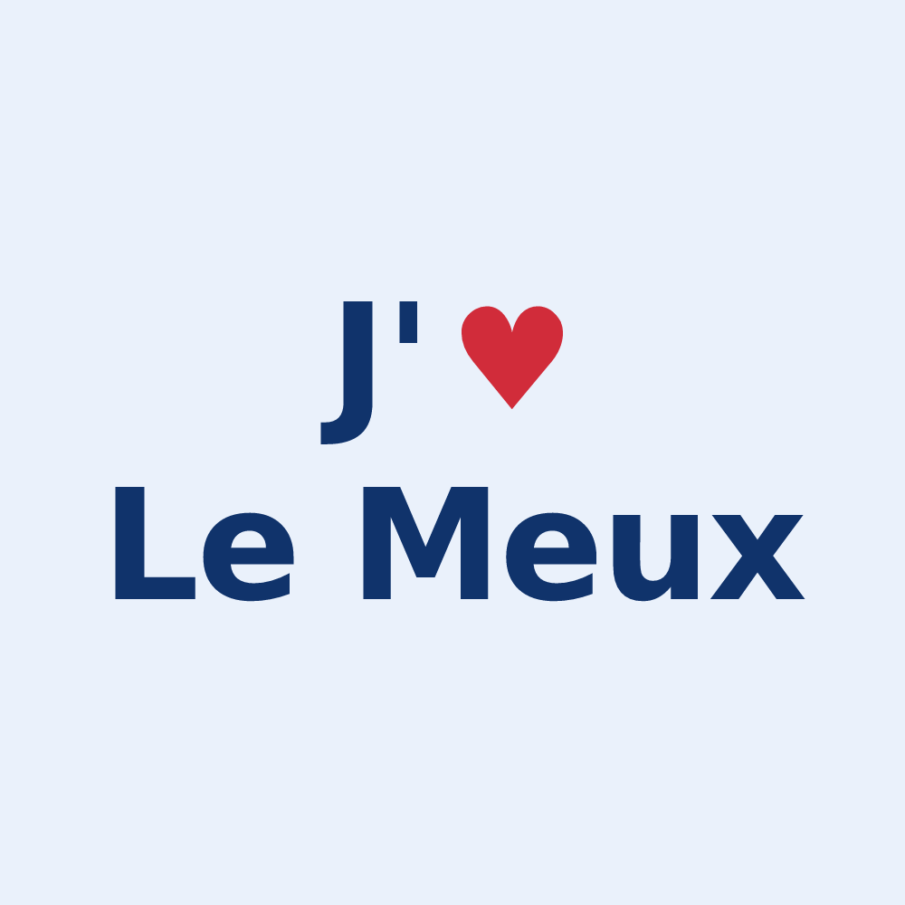 Sticker personnalisé Le Meux — design J'aime Le Meux