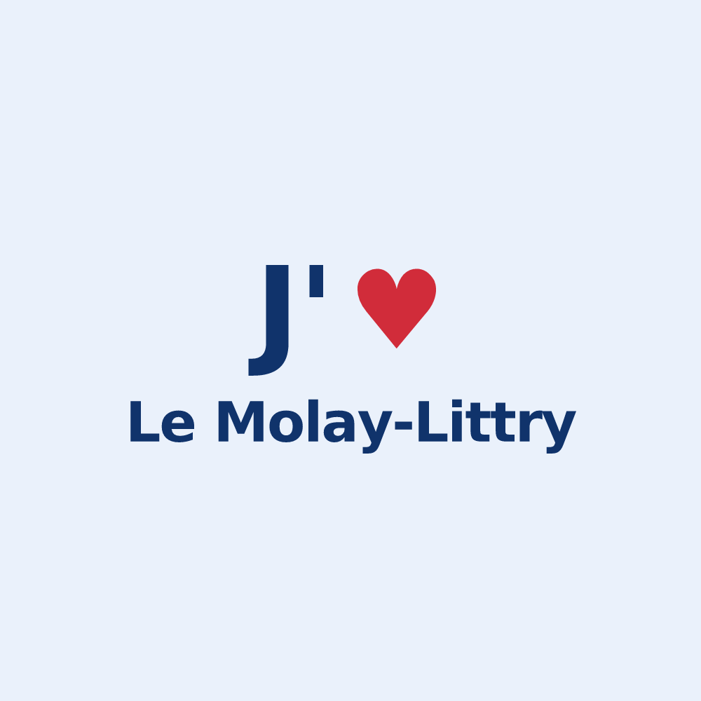 Sticker personnalisé Le Molay-Littry — design J'aime Le Molay-Littry