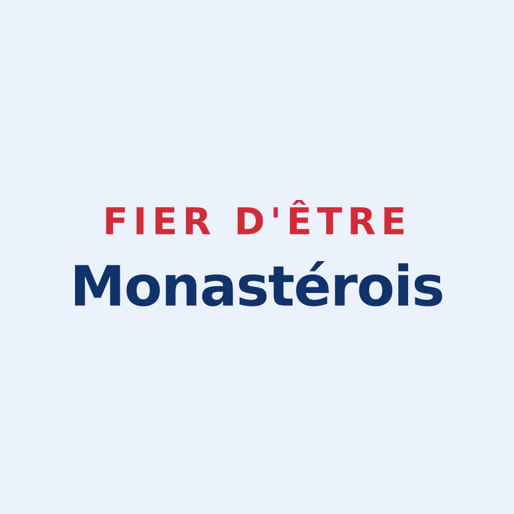 Sticker « Fier d'être Monastérois » — design pour Le Monastier-sur-Gazeille