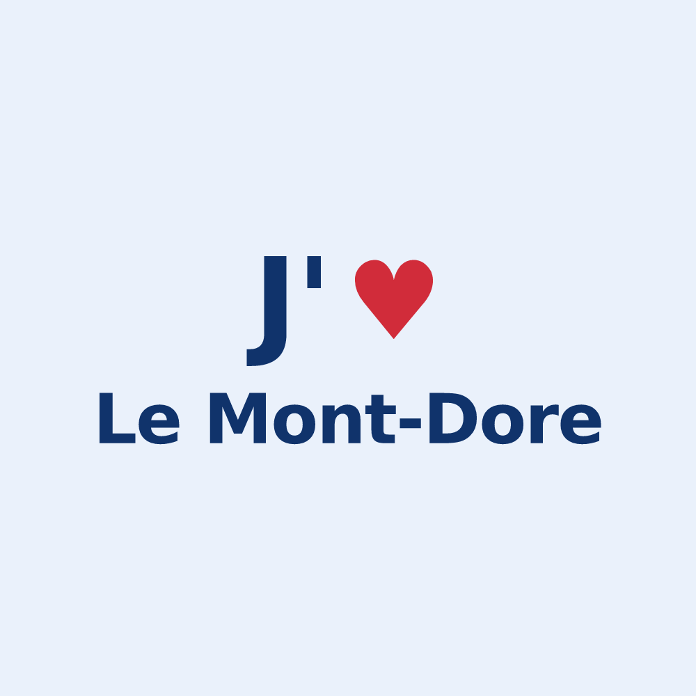 Sticker personnalisé Le Mont-Dore — design J'aime Le Mont-Dore