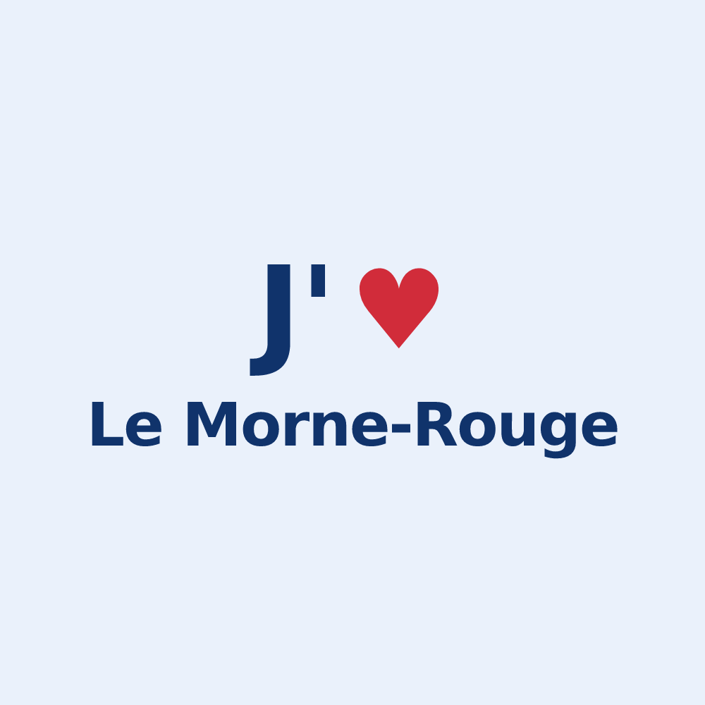 Sticker personnalisé Le Morne-Rouge — design J'aime Le Morne-Rouge