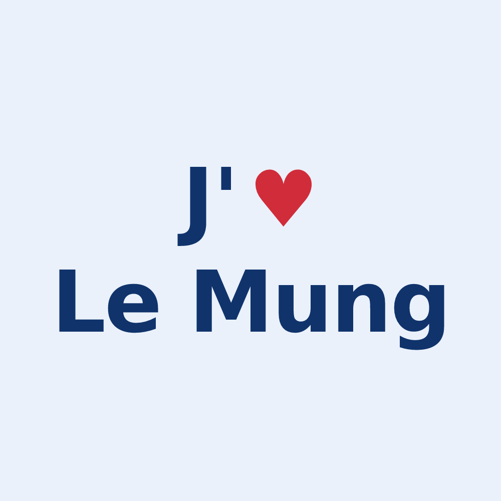 Sticker personnalisé Le Mung — design J'aime Le Mung