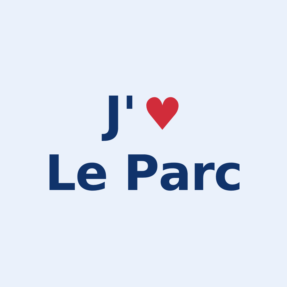 Sticker personnalisé Le Parc — design J'aime Le Parc