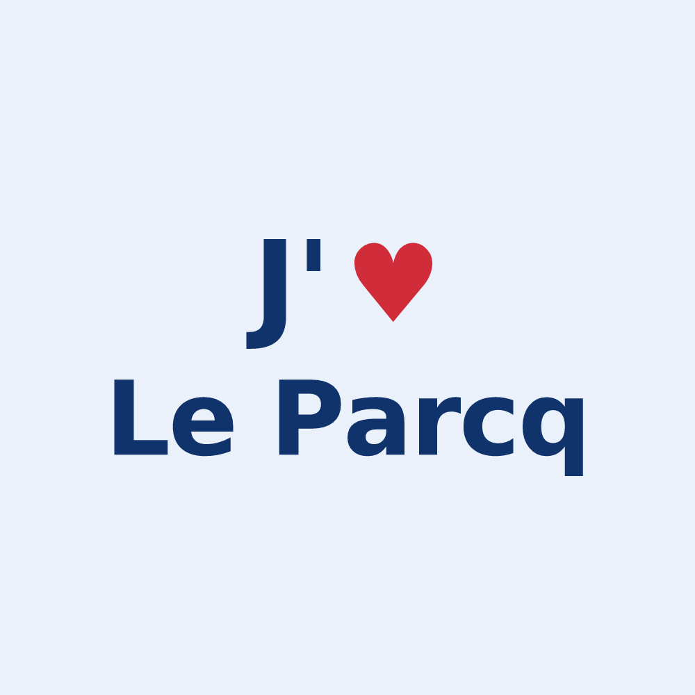 Sticker personnalisé Le Parcq — design J'aime Le Parcq