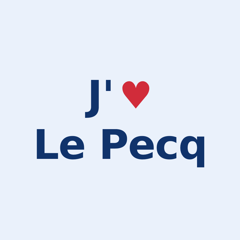 Sticker personnalisé Le Pecq — design J'aime Le Pecq