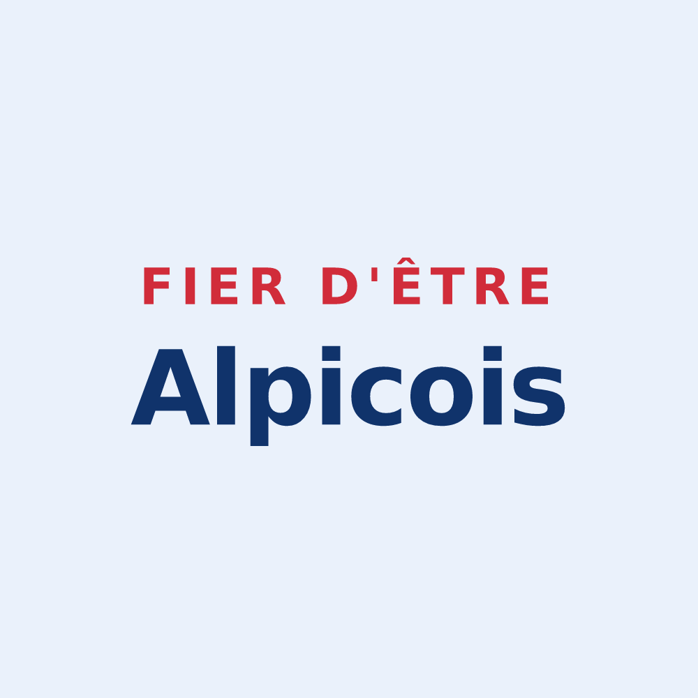 Sticker « Fier d'être Alpicois » — design pour Le Pecq