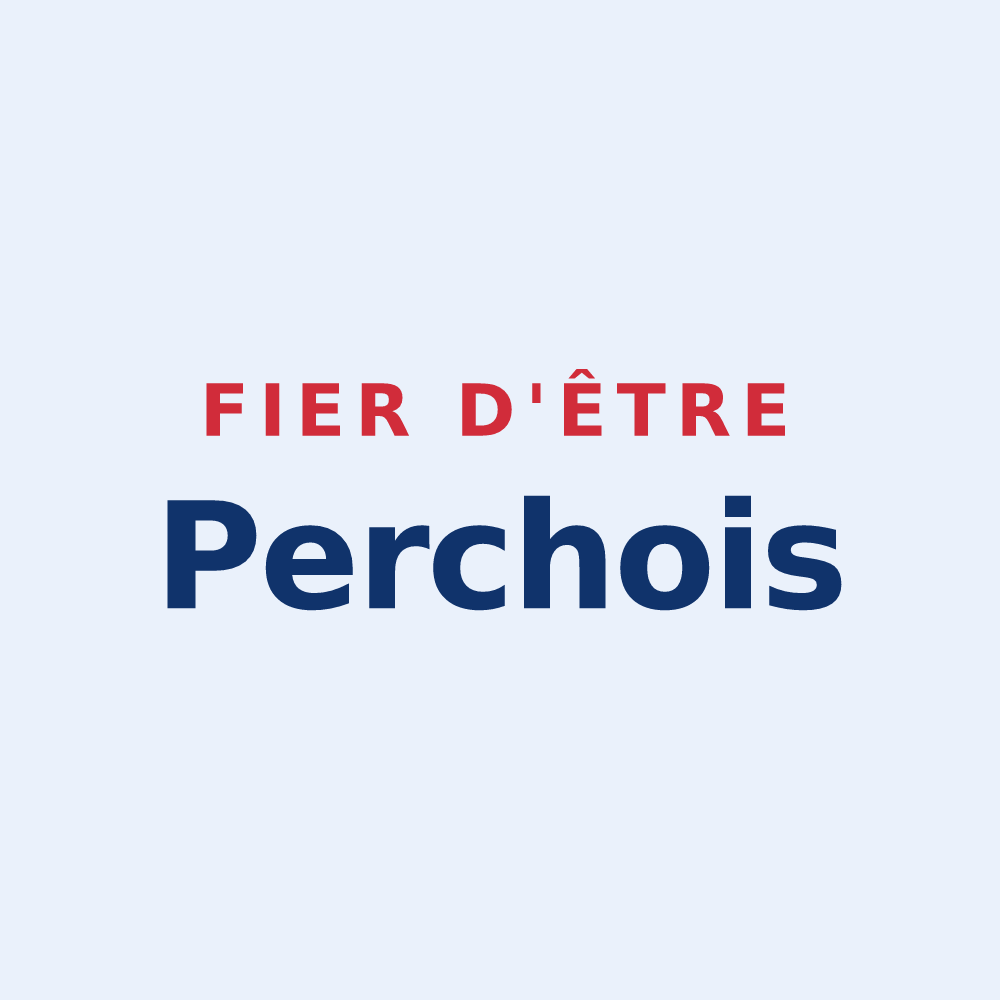 Sticker « Fier d'être Perchois » — design pour Le Perchay
