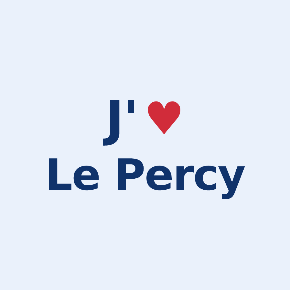 Sticker personnalisé Le Percy — design J'aime Le Percy