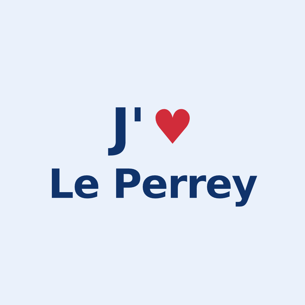 Sticker personnalisé Le Perrey — design J'aime Le Perrey