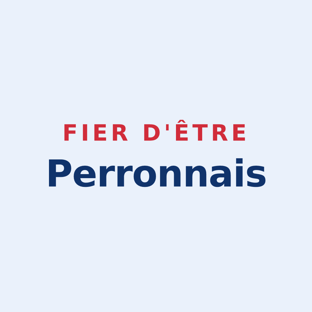 Sticker « Fier d'être Perronnais » — design pour Le Perron