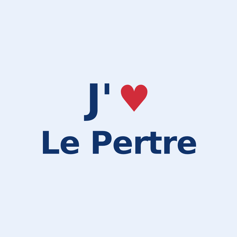 Sticker personnalisé Le Pertre — design J'aime Le Pertre