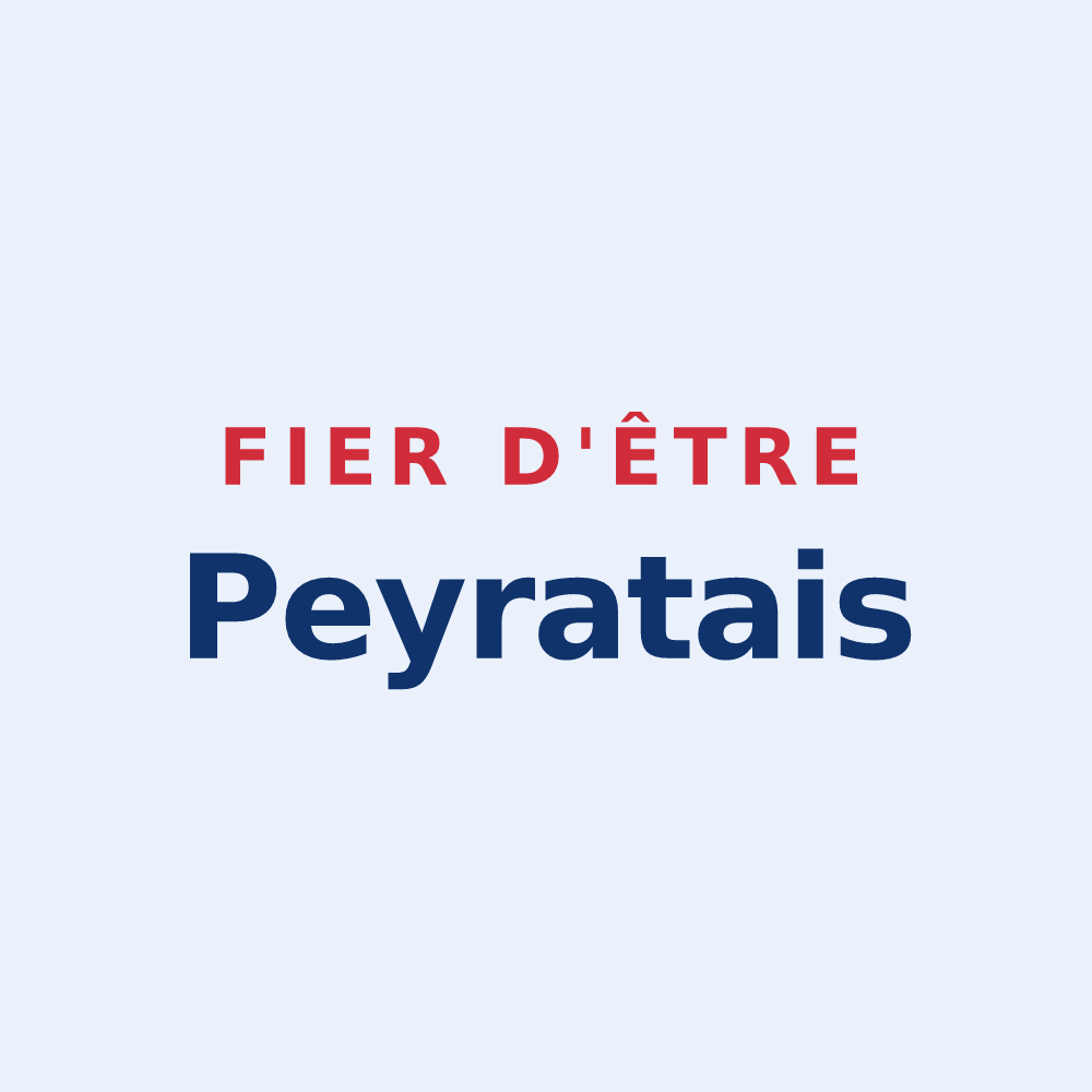 Sticker « Fier d'être Peyratais » — design pour Le Peyrat