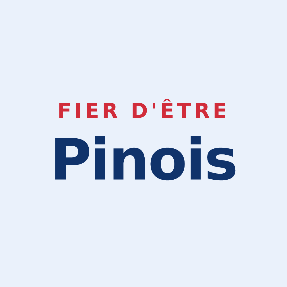 Sticker « Fier d'être Pinois » — design pour Le Pin
