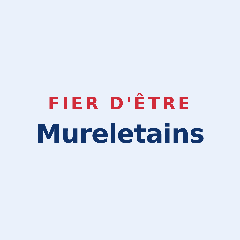 Sticker « Fier d'être Mureletains » — design pour Le Pin-Murelet