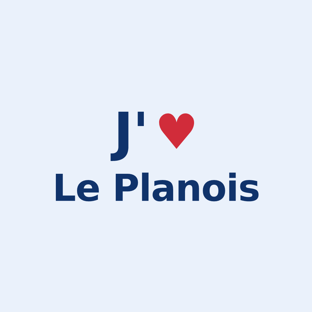Sticker personnalisé Le Planois — design J'aime Le Planois
