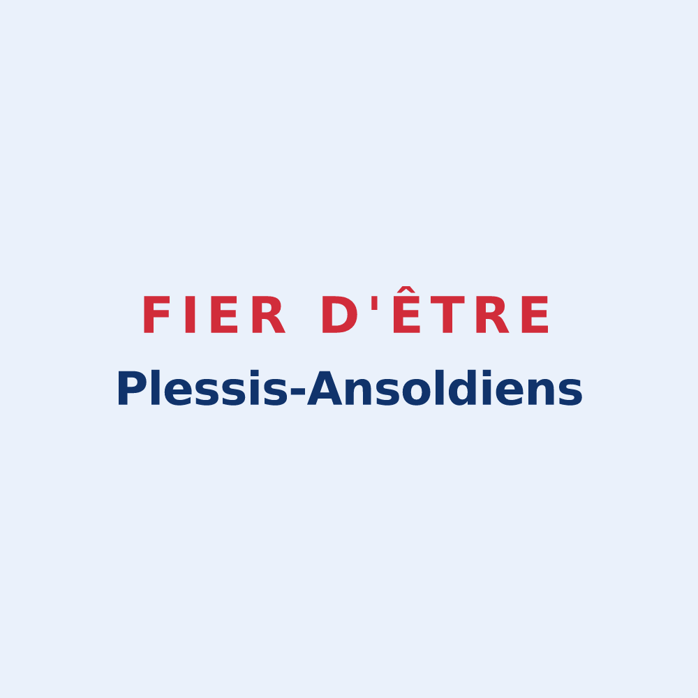 Sticker « Fier d'être Plessis-Ansoldiens » — design pour Le Plessis-Feu-Aussoux