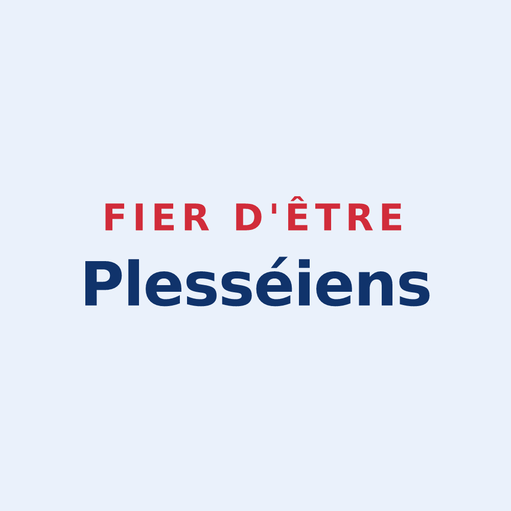 Sticker « Fier d'être Plesséiens » — design pour Le Plessis-Pâté