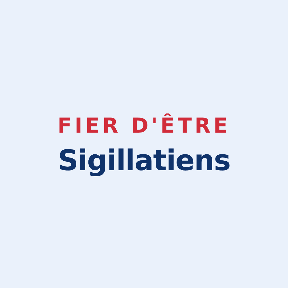 Sticker « Fier d'être Sigillatiens » — design pour Le Poët-Sigillat