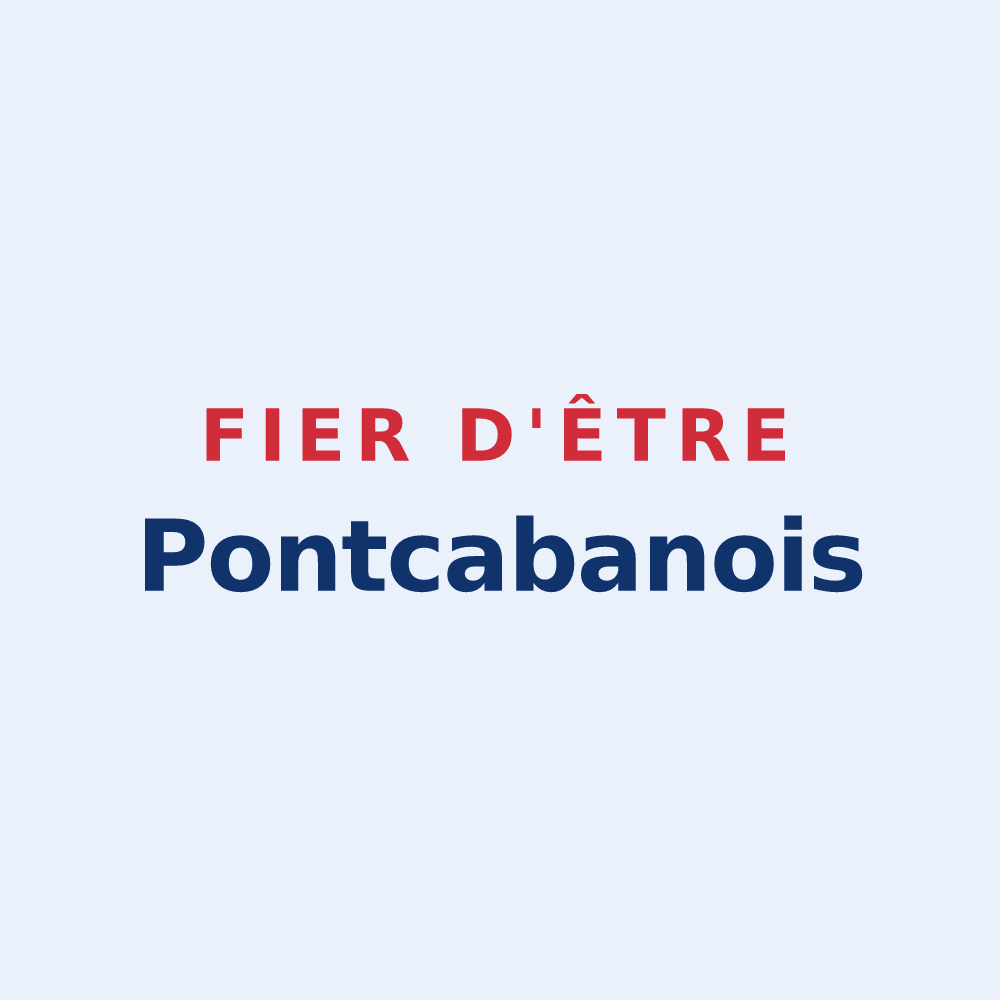 Sticker « Fier d'être Pontcabanois » — design pour Le Pont-Chrétien-Chabenet