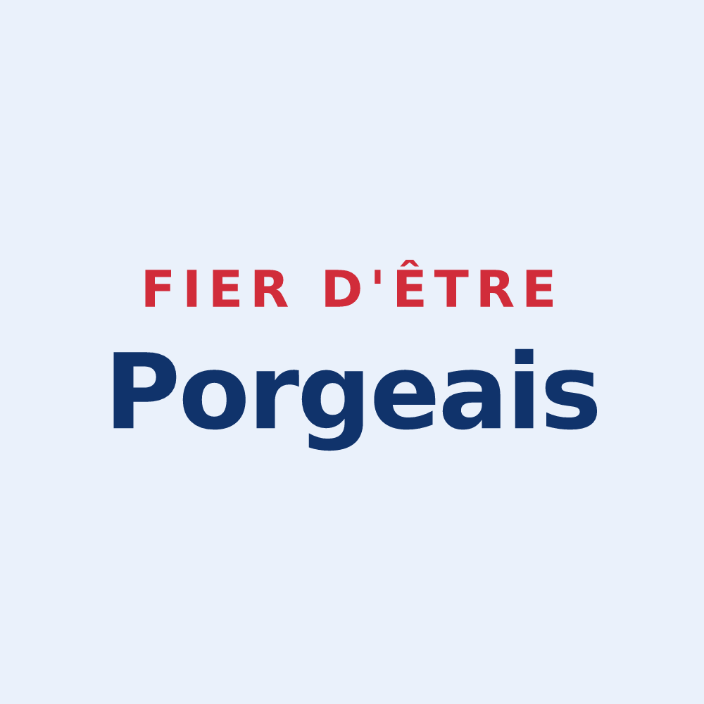 Sticker « Fier d'être Porgeais » — design pour Le Porge