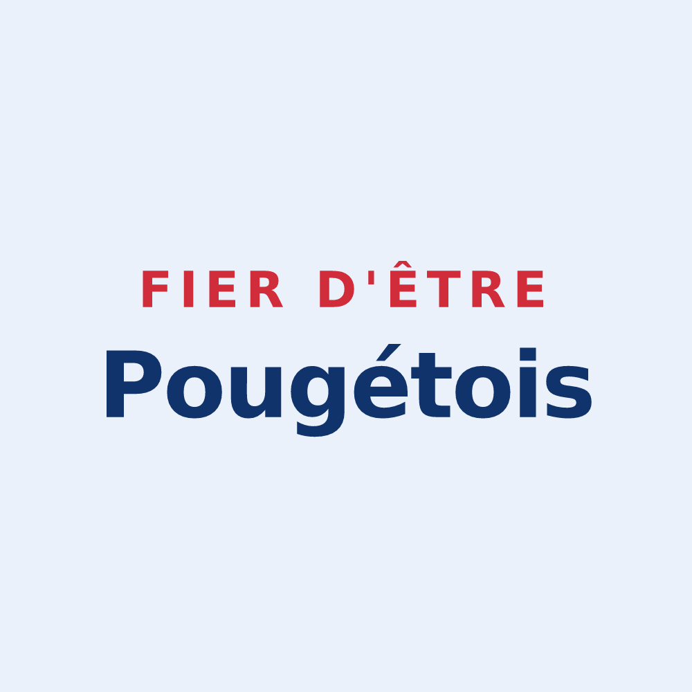 Sticker « Fier d'être Pougétois » — design pour Le Pouget